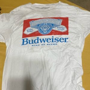 budweiser beer shirt